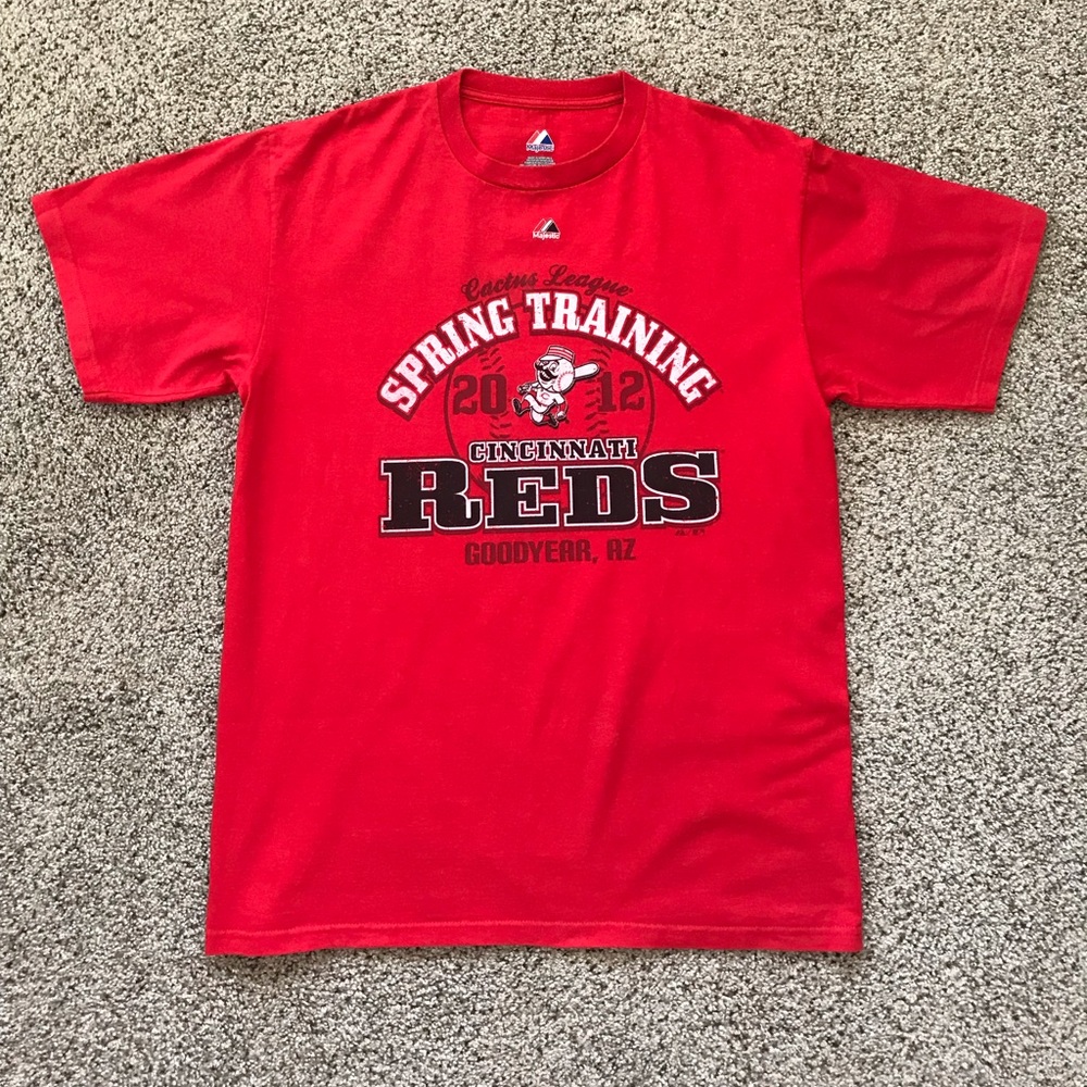 Cincinnati Reds Spring Training T-Shirt.  2012. Perfect Condition! Size L.